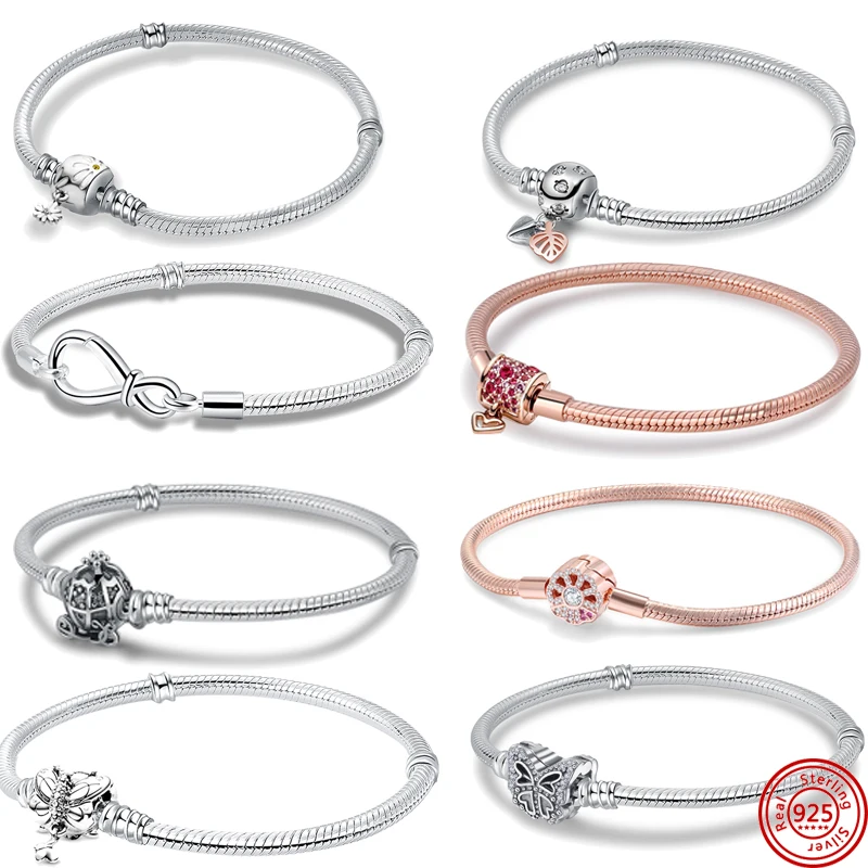 

Женский браслет из серебра 925 пробы, с узлом вечности