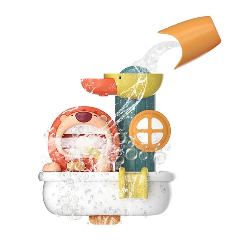 

Bath Toys For Toddlers Baby Bath Bubble Machine Safe And Durable Play Water Bathroom Toys Cute Lion Bath Toy For Boys And Girls
