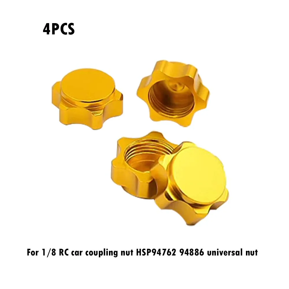 

4pcs dustproof nut cover 17mm 1/8 car coupling nut HSP94762 94886 universal nut R4 for remote control car