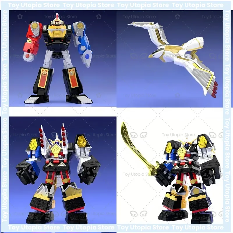 Фото Оригинальный набор для сборки модели BANDAI Super Minipla SMP Mighty Power Rangers и Megazord Anime Ninjazords для Super Minipla №1
