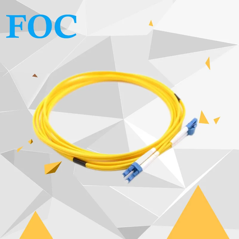 

200Pcs/lot LC-LC Fiber Cable Singlemode Duplex SM 9/125(OS2), Optical Patch Cord 1M