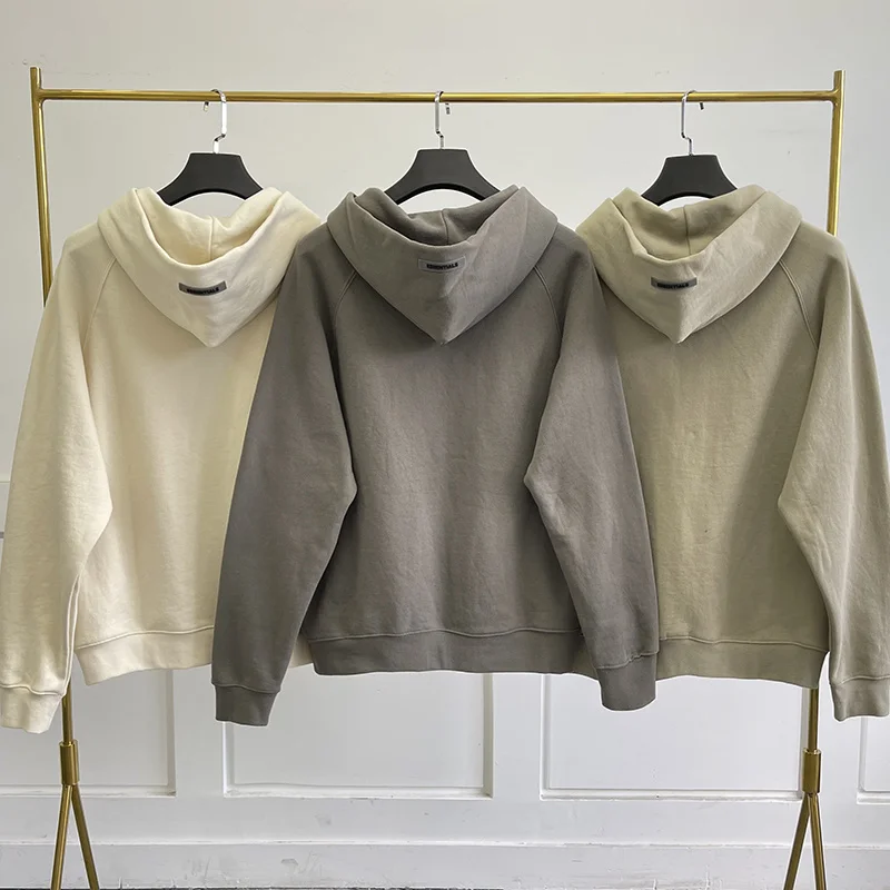 

Hoodies For Essentials Men And Women Zipper High Street Loose Oversized Hip Hop Streetwear Casual Fashion Cotton Sweatshirts