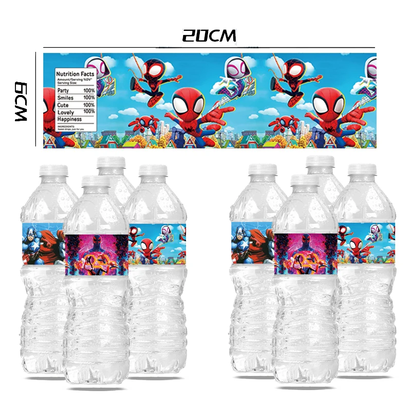 20 шт. водонепроницаемые наклейки на бутылки с водой