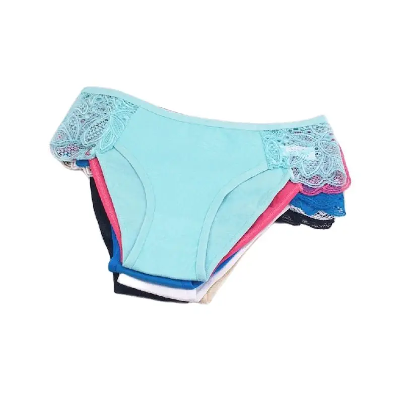 

6 шт./комплект, женские хлопковые кружевные трусы