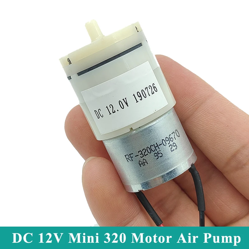 

DC 5V-12V 6V 9V Micro 27mm Mini 320 Motor Air Pump Oxygen Pressure Pump DIY Inflator Sphygmomanometer Aquarium Water Fish Tank