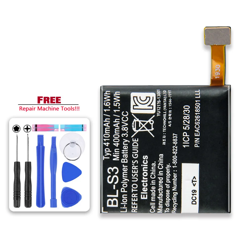 

BL-S3 410mAh Watch Battery For LG G Watch R W110 W150 Watch