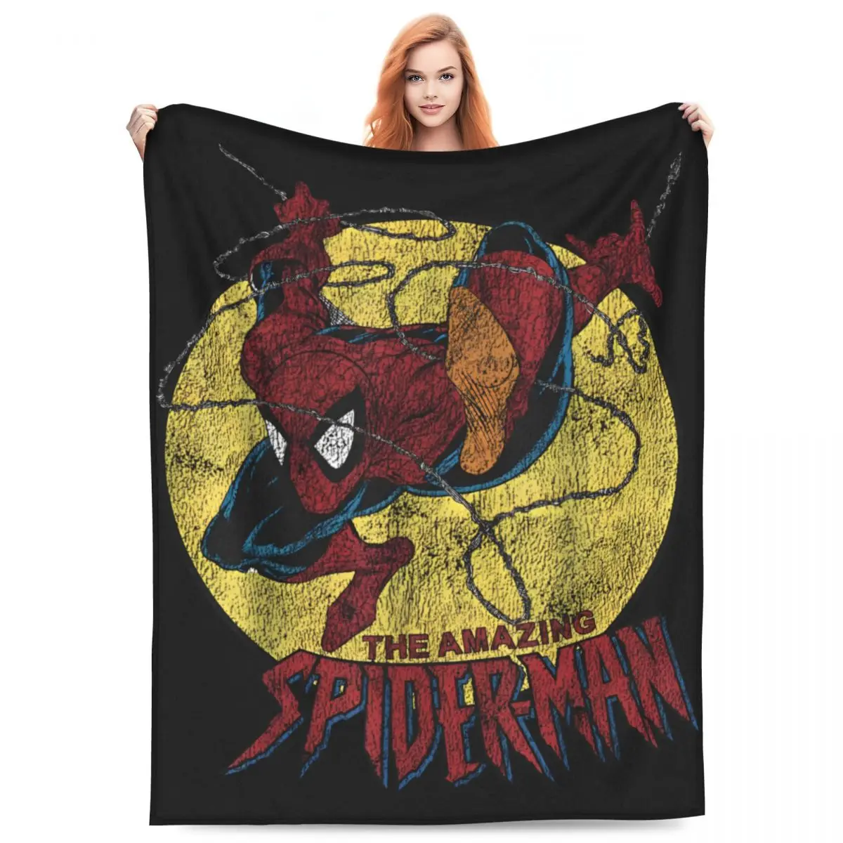 Удивительное одеяло Человек-паук качественное супермягкое зимнее для пикника