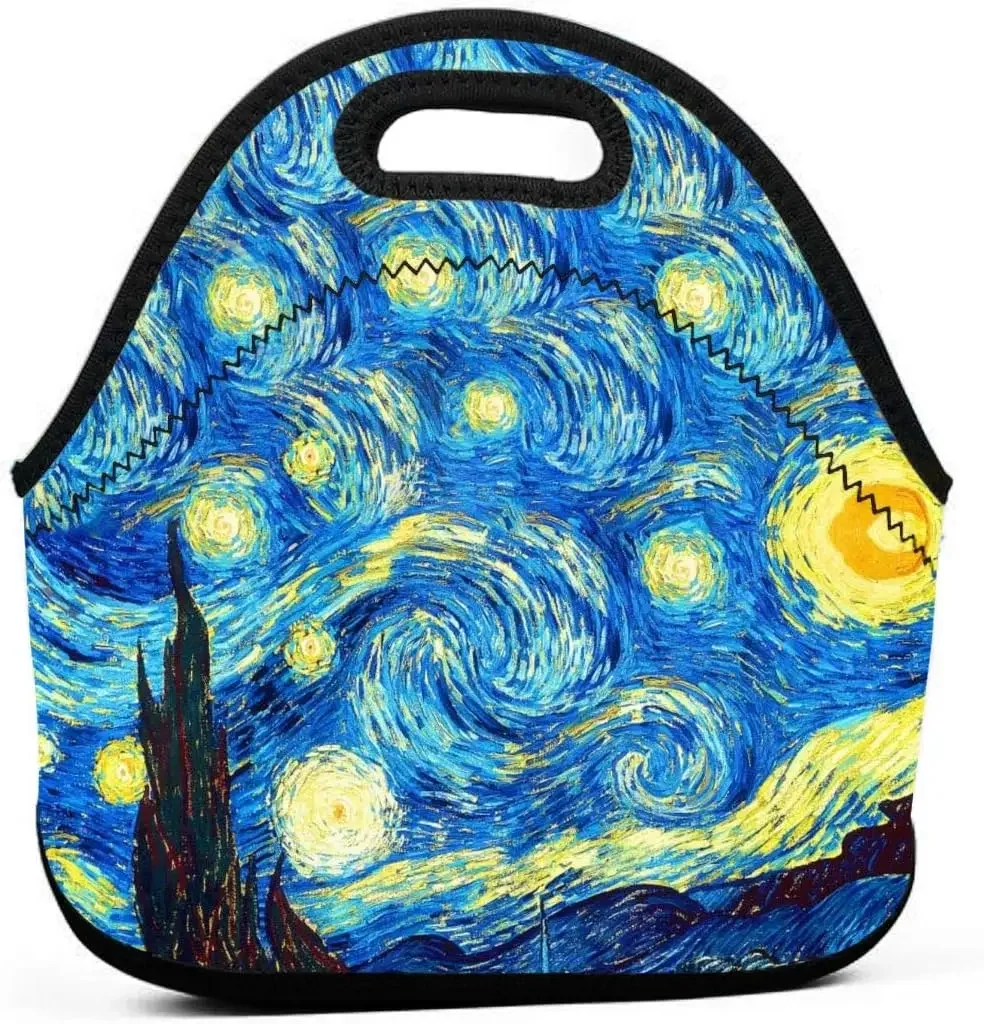 Рождественская Детская сумка для обеда изолированная мягкая Неопреновая