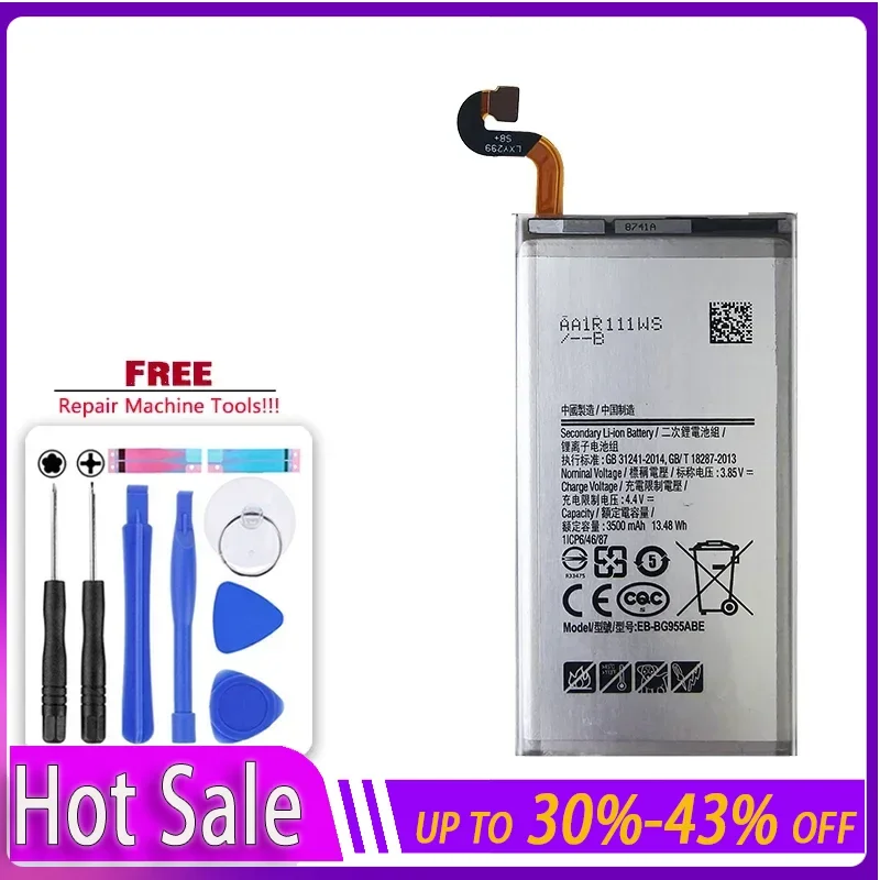 EB-BG955ABA EB-BG955ABE Сменный аккумулятор для Samsung Galaxy S8 Plus G9550 S8Plus SM-G9 SM-G955 G955 3500 мАч