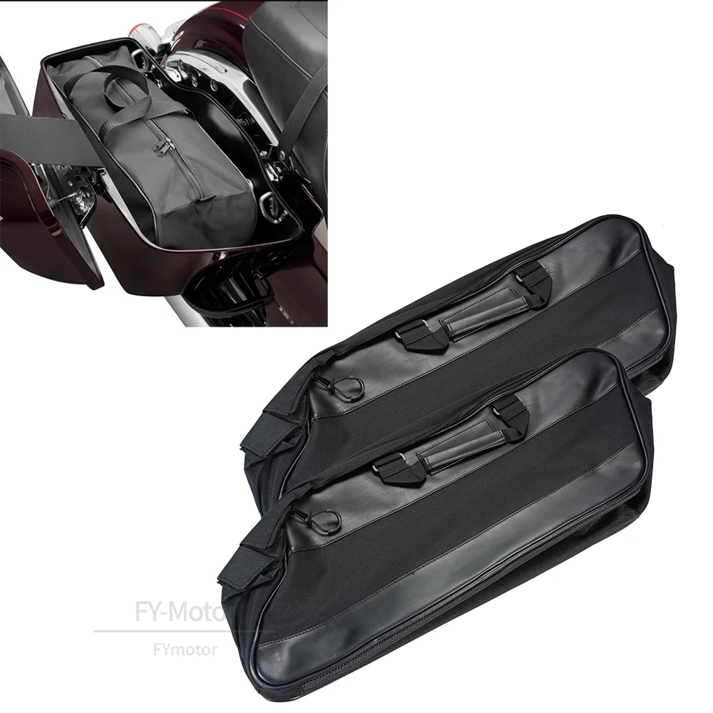 Сумка на седло для мотоцикла чемодан с подкладкой Harley Touring Road King Electra Street Glide Ultra Tour