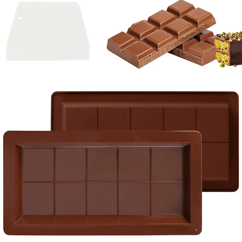 Шоколадная плитка плесень антипригарным пищевого класса силиконовые глубокие