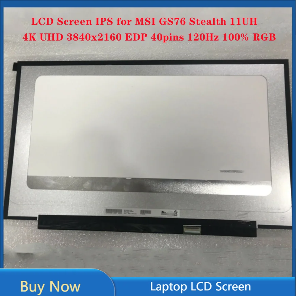 4,7-дюймовый ЖК-экран для MSI GS76 Stealth 11UH, панель IPS 4K UHD 17,3x3840 EDP, 40-контактный разъем 2160 Гц 120 RGB 100% cd/м² (стандарт.) 4,7-дюймовый ЖК-экран для MSI GS76 Stealth 11UH, панель IPS 4K UHD 17,3x3840 EDP, 40-контактный разъем 2160 Гц 120 RGB 100% cd/м² (стандарт.)