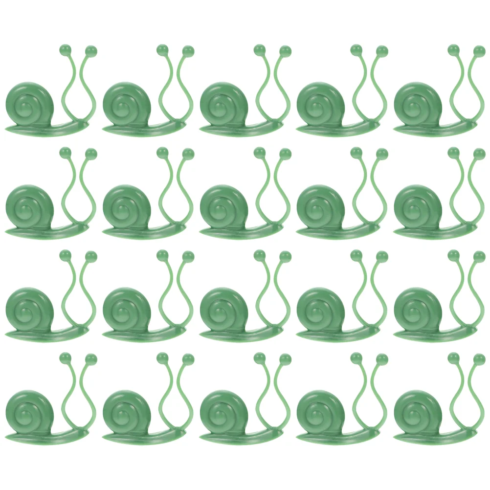 

20 Pcs Vines Fixing Clip Garden Support Green Plant Fixer Plants Fixture Clamp Trellis Clips Plastic Wall
