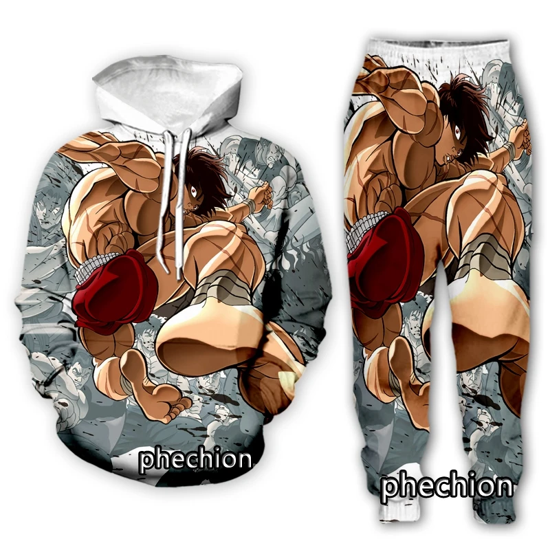 Phechion новинка Мужская/женская одежда Hanma Baki с 3D принтом модная Толстовка длинным