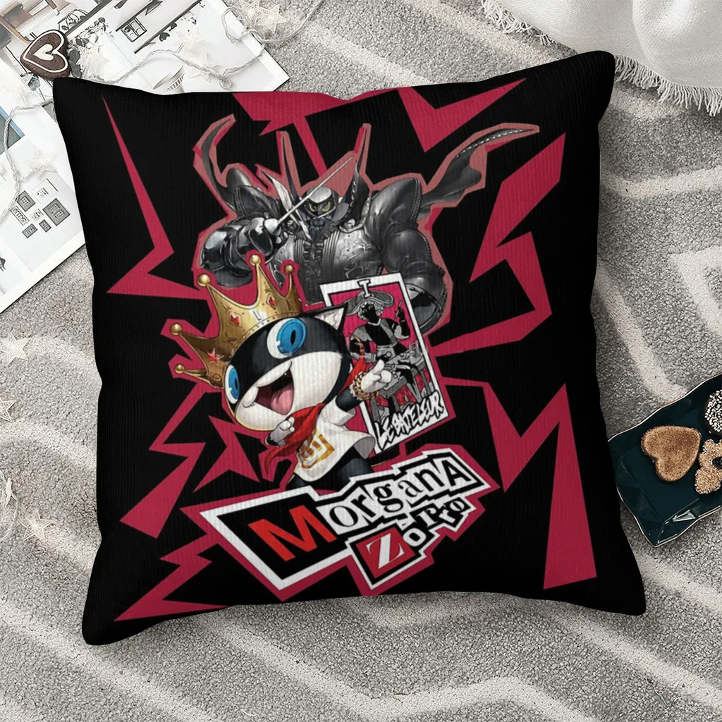 

Monamona Morgana Zorro Persona 5 Throw Pillow Case Persona 5 The Royal Short Plus Cushion Covers Home Sofa Chair Decorative