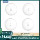 Датчик погружения воды Aqara Flood Sensor, водонепроницаемый сенсор для обнаружения протечек, работает с приложением Mi Home