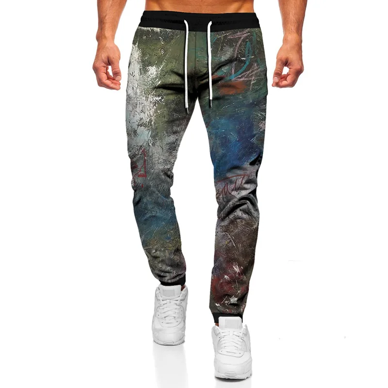 

2021 Hot New 3D Printing Fashion Elastic Mens Sweatpants Unisex Universal Sweatpants Harajuku Full-length Jogging Sweatpants Men