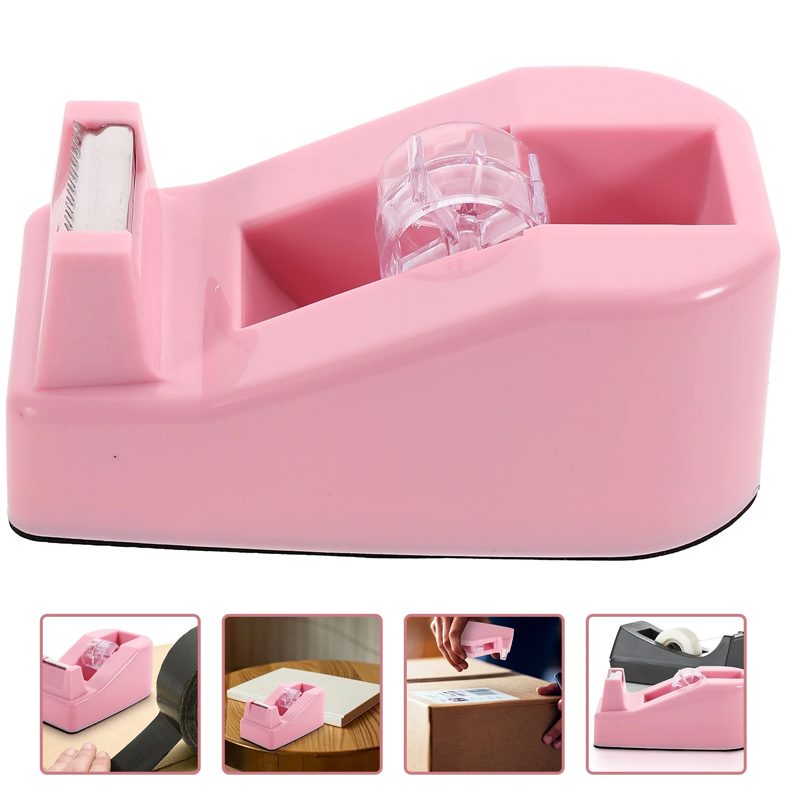 

Office Table Tape Cutting Tools Cute Small Dispenser Desk Desktop Plastic Accessories Holder Packing