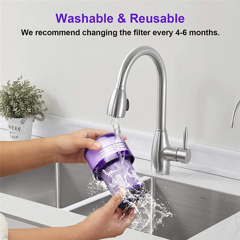 Hepa-фильтр для пылесоса Dyson V12 Detect Slim Extra Absolute сменная деталь моющегося фильтра №