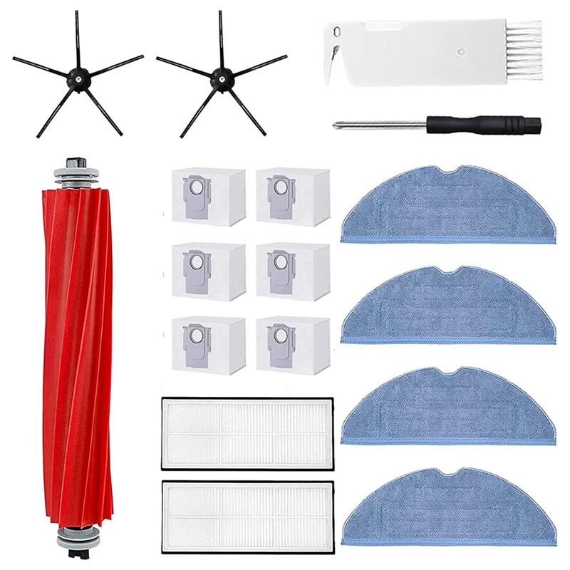 

Набор аксессуаров для Roborock S7 Pro Ultra/S7 Maxv Ultra,6 пылесборников, Главная роликовая щетка