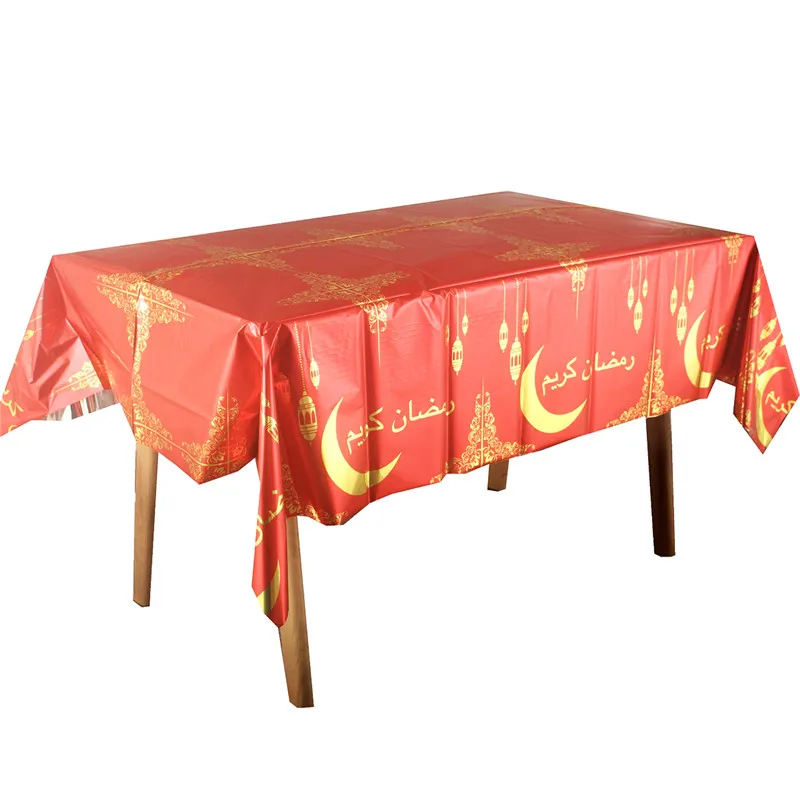 1 шт. одноразовая скатерть EID Mubarak 2024 мусульманская лампа Рамадан кареем Eid Al-Fitr