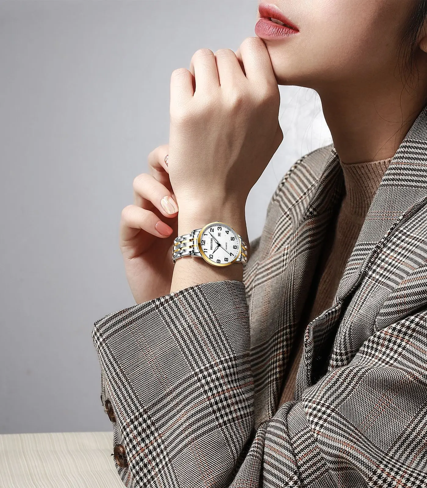 Мужские водонепроницаемые кварцевые часы с большим циферблатом для мужчин