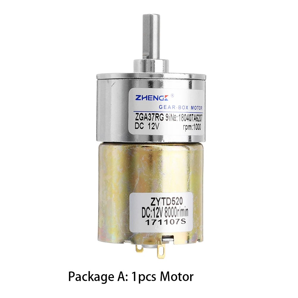 Двигатель постоянного тока ZGA37RG 12 В 24 + кронштейн контроллер скорости 5 об/мин-1150
