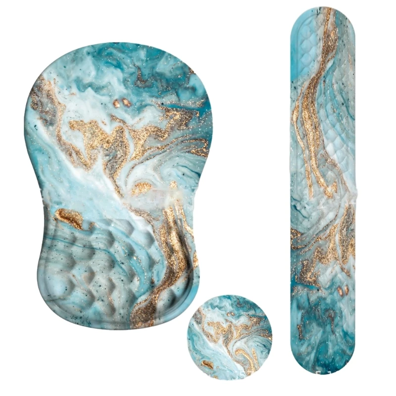 Удобный коврик для мыши из пены с эффектом памяти 3 шт. клавиатуры и идеально