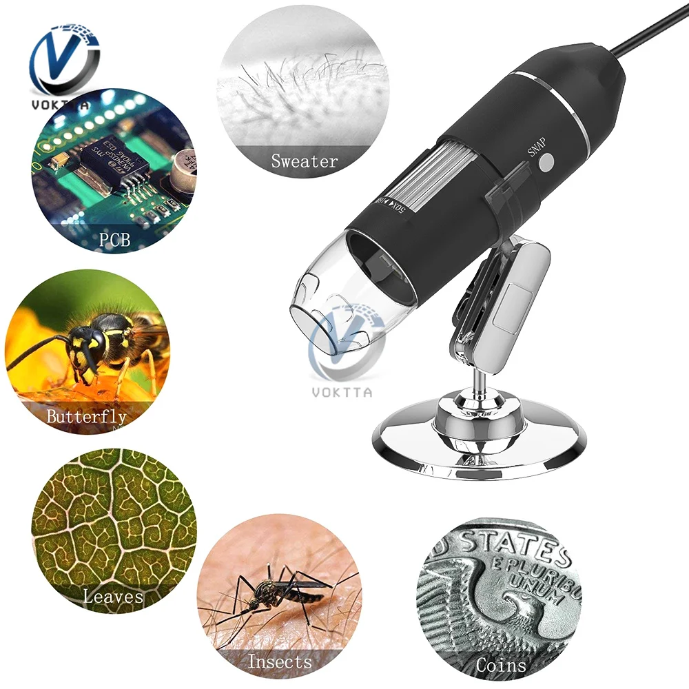 

Electronic Microscope 500X 1000X 1600X Mega Pixels 8 LED Digital USB Microscope Microscopio Magnifier Stereo Endoscope Camera