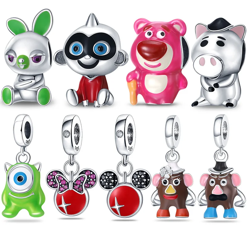 Талисманы plata de ley 925 Disney Marvel Bead Fit оригинальный браслет Pandora DIY женские ювелирные