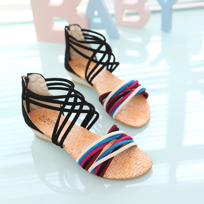 

Fashion Narrow Band Women Sandals Flat Heel Back Strap 2022 New Summer Shoes Gladiator Casual Sandal Sandals for Woman Shoes