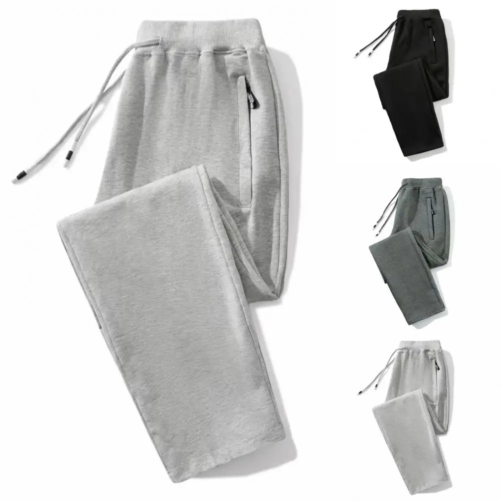 

Брюки мужские однотонные, дышащие спортивные штаны с эластичным поясом, на молнии, с карманами, на шнурке, мягкие износостойкие