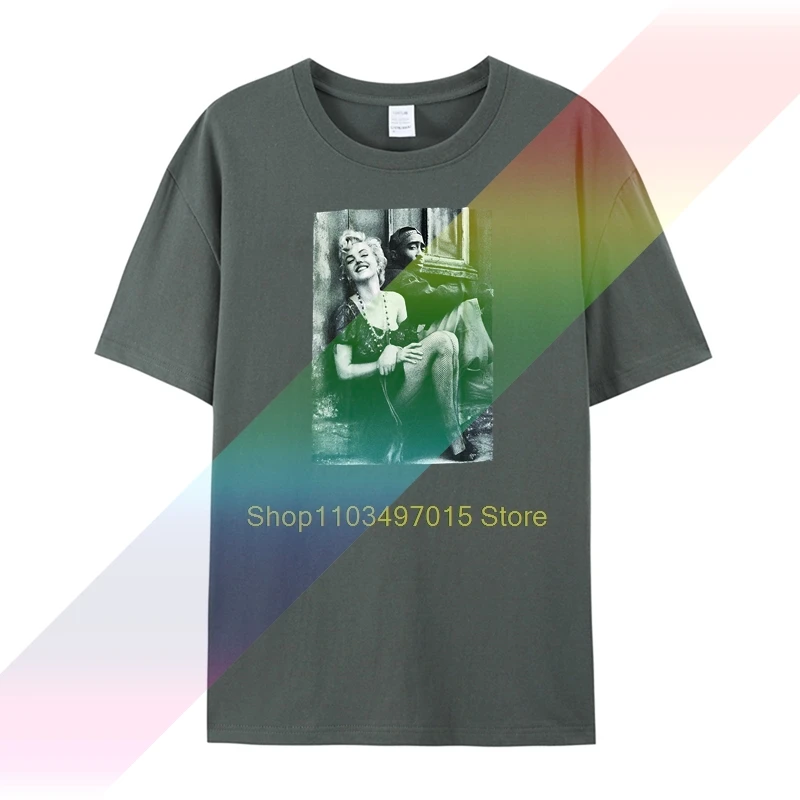 Парные футболки с забавным стилем Тупак Мэрилин Монро хип-хоп Легенда