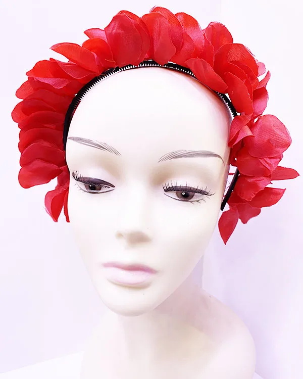 

Luau надпись "Алоха Гавайи" вечерние Red Color Leaf Crown 10x15 см