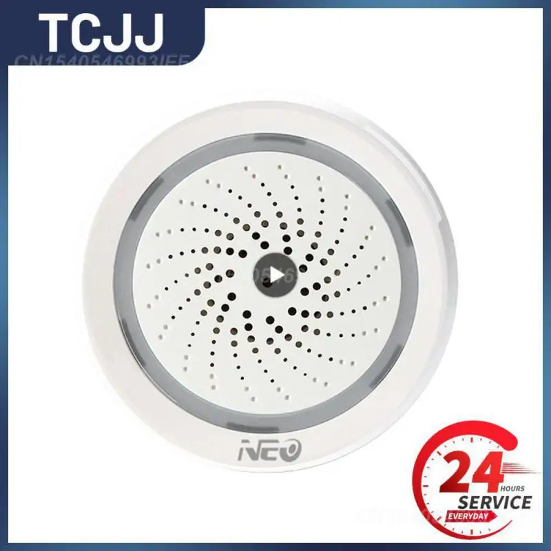 

App Remote Siren Wifi Mini Smart Detector Siren Alarm Smart Life 2 In 1 Temperature Sensor Smart Home Tuya Usb Power 120 Db