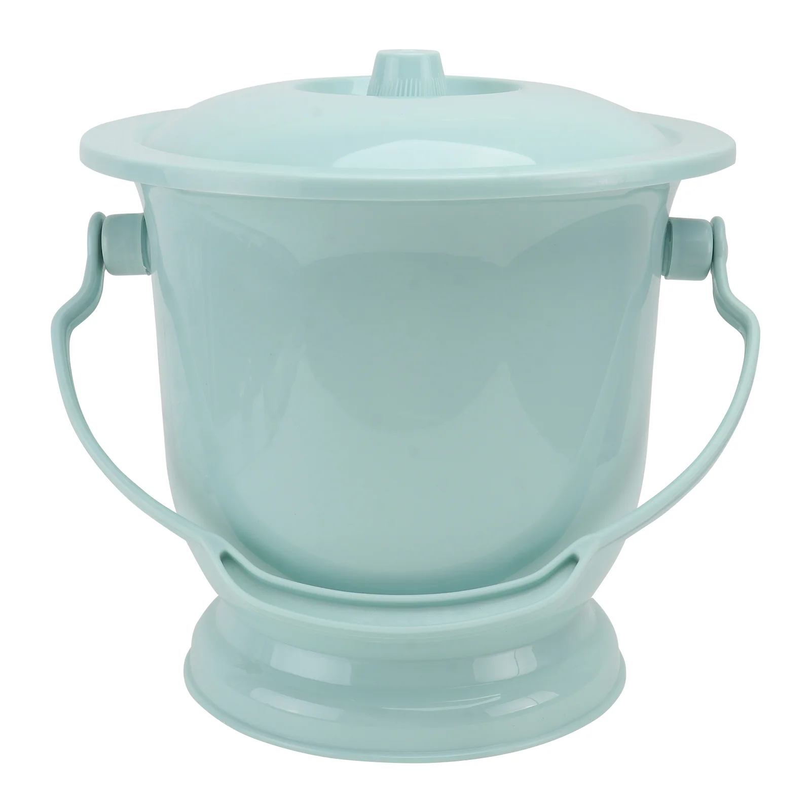 

1PC Simple Home Spittoon with Cover Practical Handheld Urine Bucket Chamber Pot