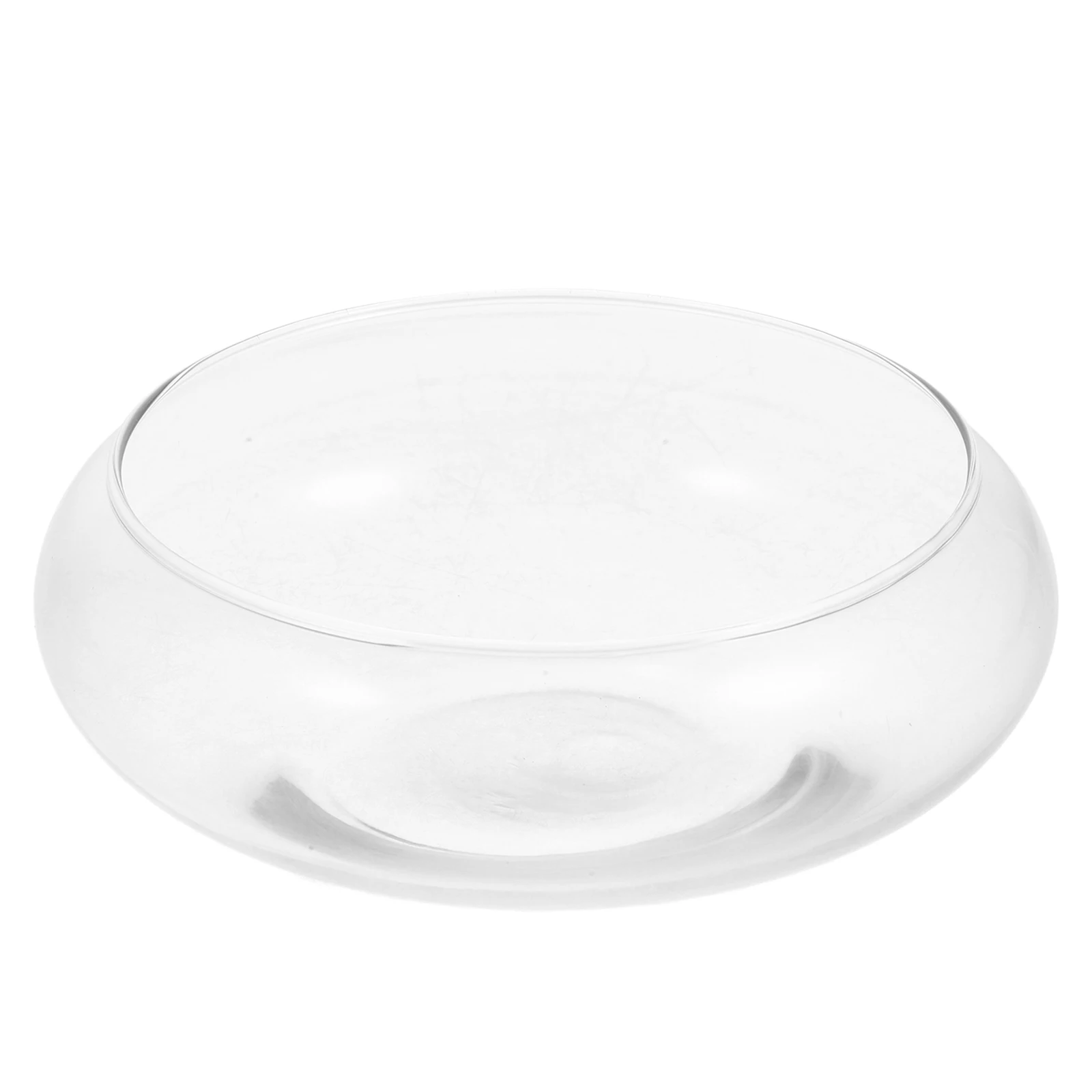 Стеклянная миска для рыбы прозрачный маленький аквариум настольный аквариума