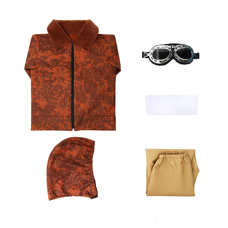 Детский костюм пилота на Хэллоуин косплей маскарадное платье Амелия хархарт