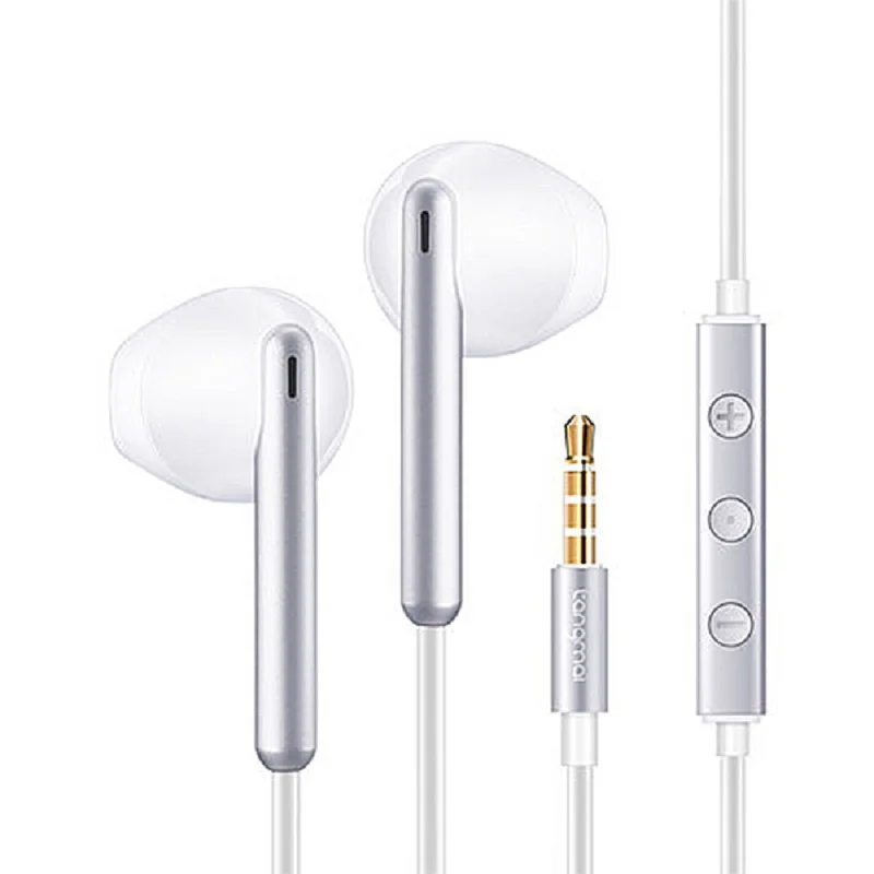 

T3 Universal Wired Earphone 13.6mm Drive Unit Deep Bass 3.5mm Wired Semi-in-ear Earbuds Sports Headphone Earphones