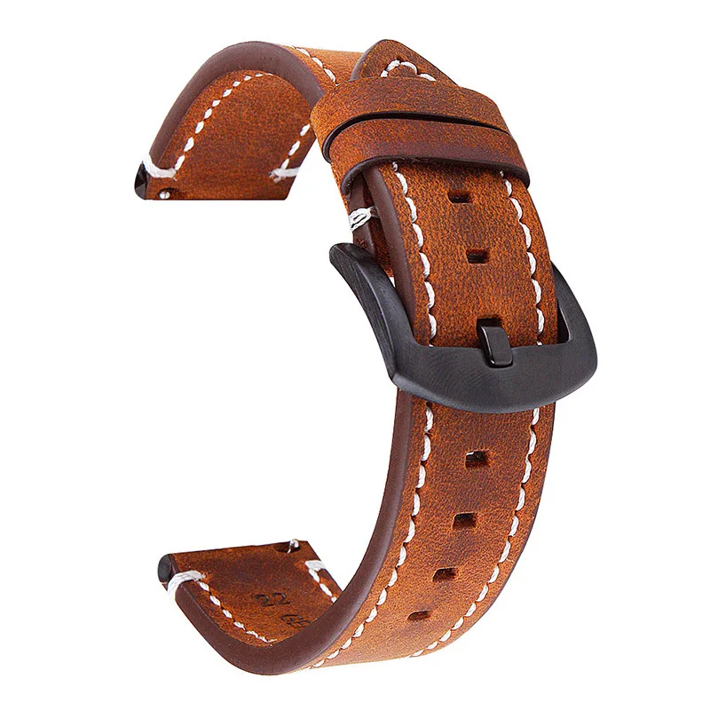 

22MM Leather Strap For Garmin Vivoactive 4 Straps Venu 2 45MM Bracelet Forerunner 265 255 Music 745 Smart Watch Bands Wristband