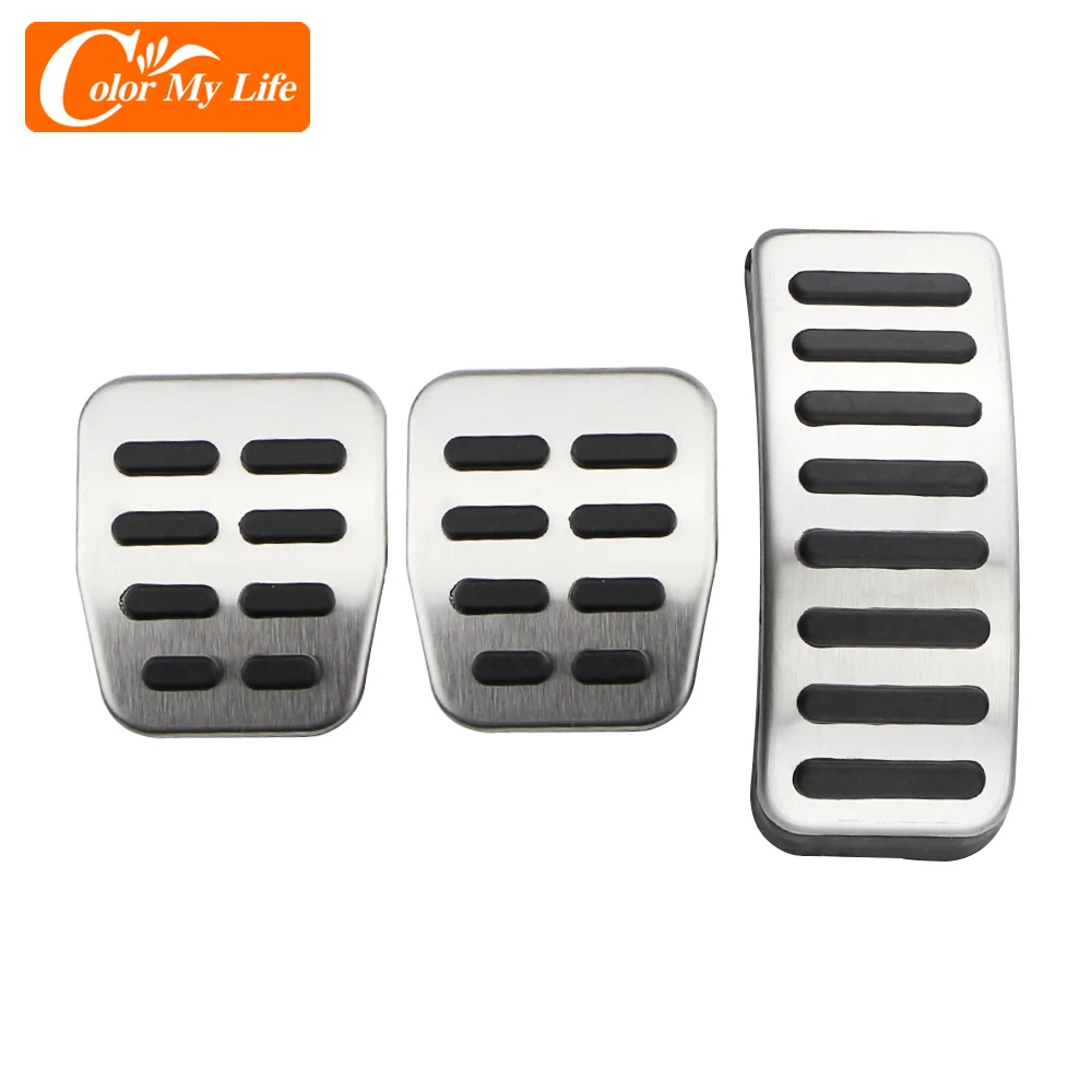 

1 Set Stainless Steel Car Gas Brake Pedals for VW Bora + Kombi 1998-2005 for VW Golf 4 + Variant + Cabrio 1997-2005 Car Parts