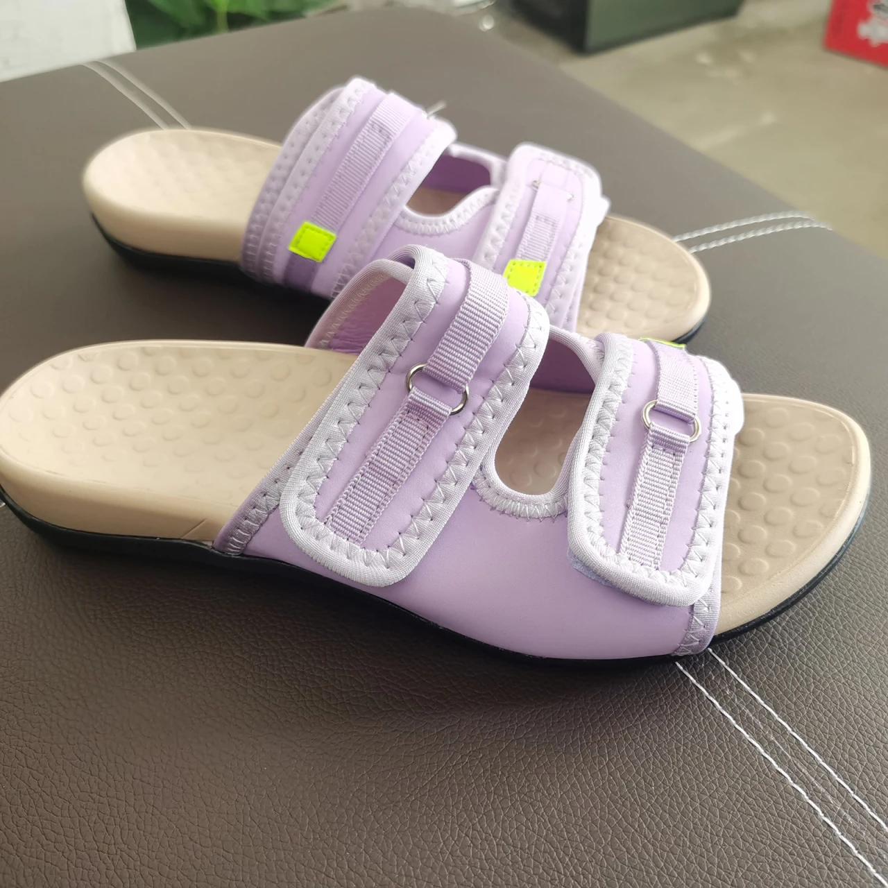 

Женские летние шлепанцы, повседневные Нескользящие шлепанцы на платформе, мягкая Уличная обувь на танкетке, размеры 42, 2022