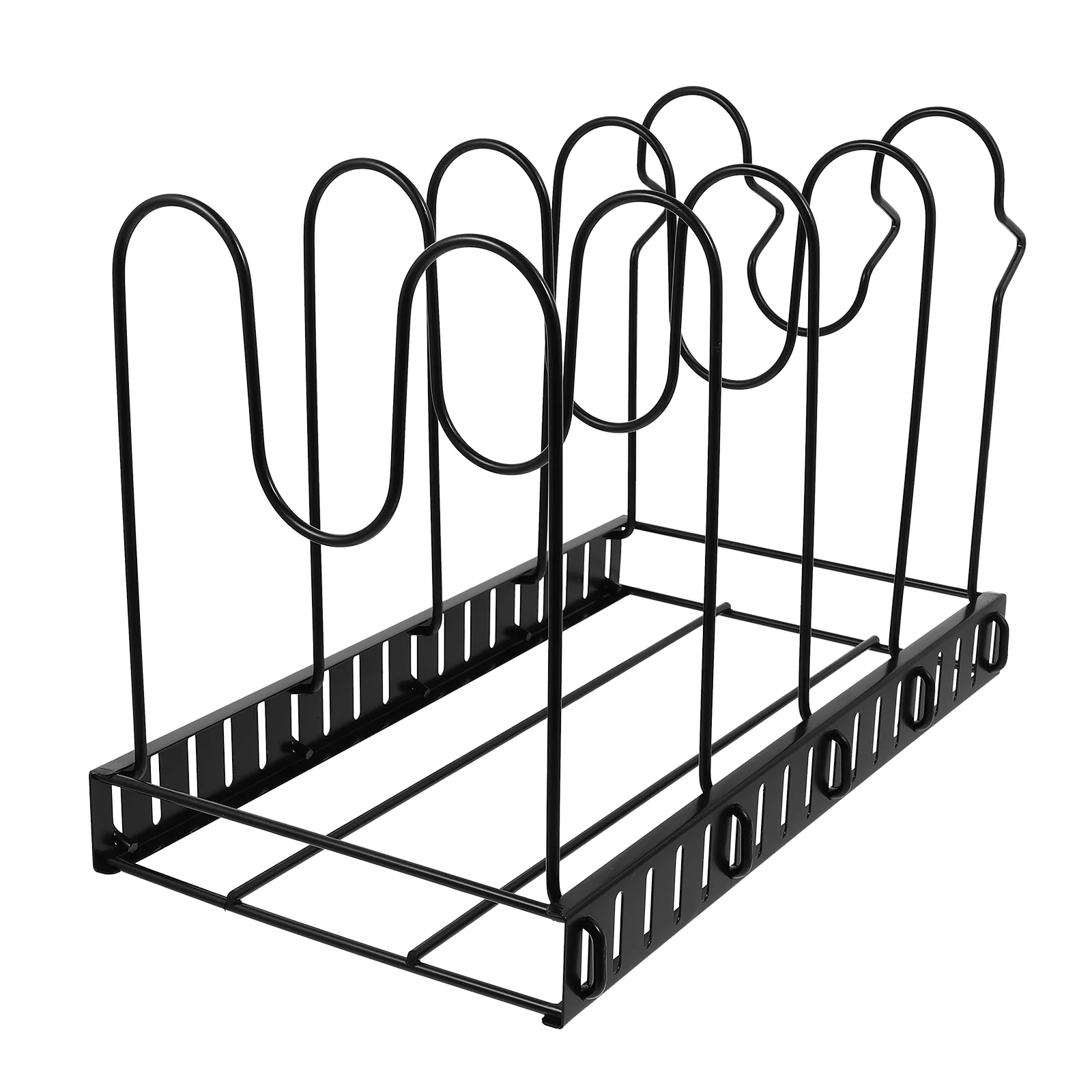 

Pot Organizer Pan Lid Holder Storage Rack Kitchen Cabinet Cutting Board Rack