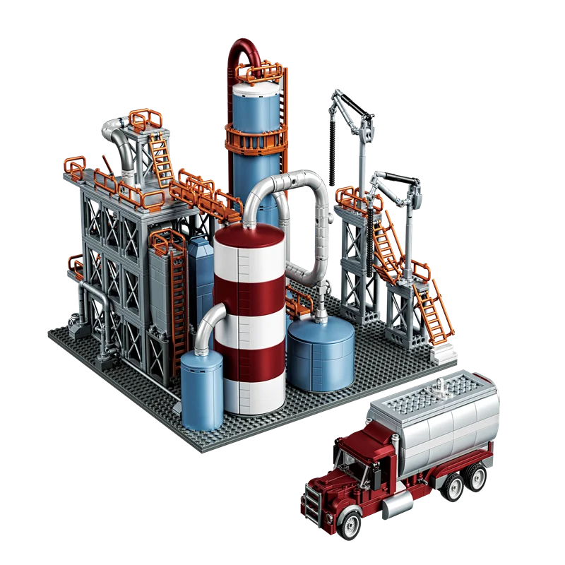 Новый MOC 33200 модель масла креативная заводская строительные блоки сборка