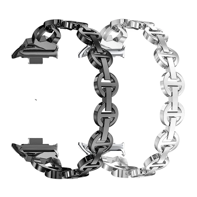 Браслет с бриллиантовой связью для Xiaomi Mi Band 9 Pro ремешок часов Redmi Watch 4