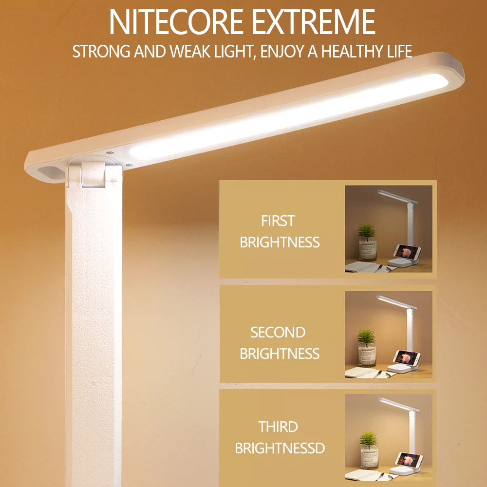 Настольная Светодиодная лампа USB для защиты глаз настольная складной