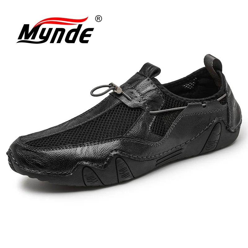 

Classic Men's Casual Shoes Genuine Leather Breathable Men Flats Moccasins Loafers Luxury Men's Driving Male Shoes Boat Shoes