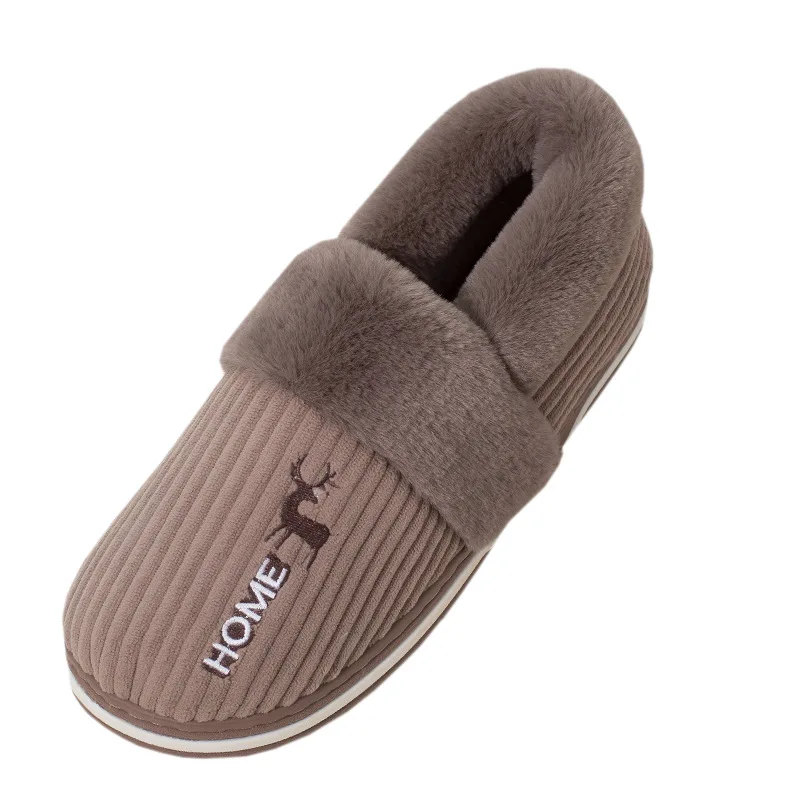 Меховые шлепанцы для женщин Зимние тапочки Домашняя пара Теплая плюшевая