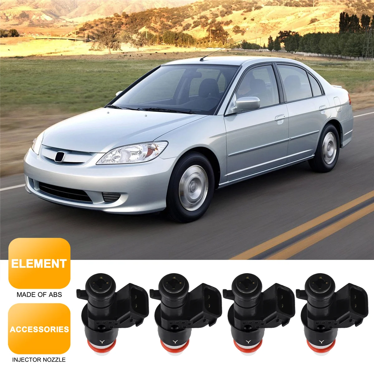 4 шт. 16450-RGA-003 новая топливная форсунка для HONDA HYBRID CIVIC 1 3 л 5 INSIGHT