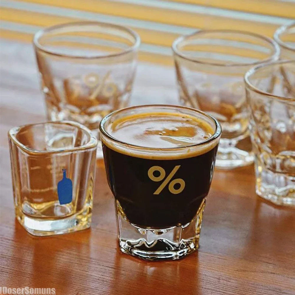 Бутылка Арабская из синего стекла маленькая мерная чашка для эспрессо